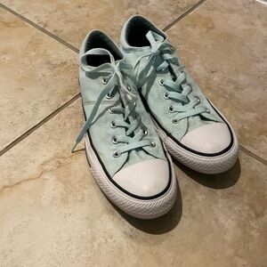 Converse Women’s Low-Top Sneakers in Mint Green
